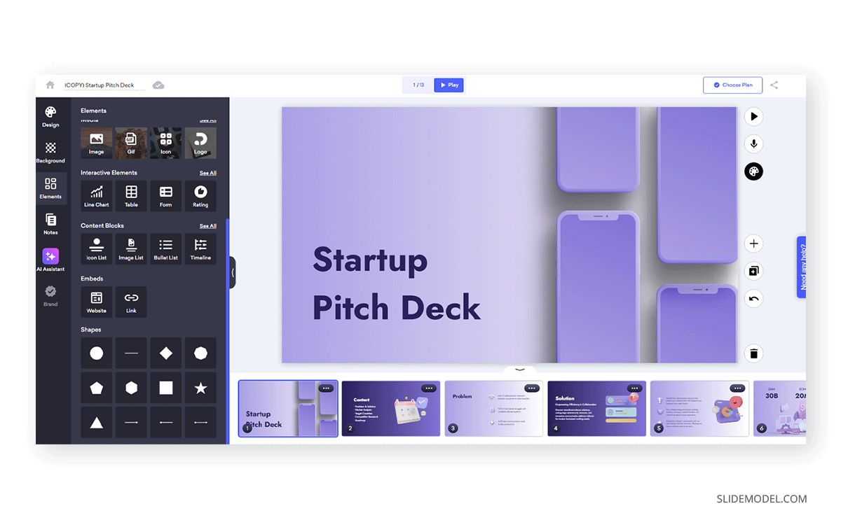 Working with Decktopus editor
