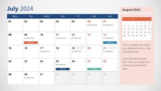 2024 PPT Calendar Presentation Template 