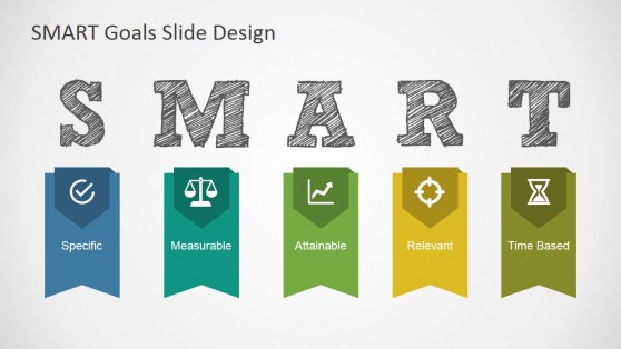 SMART Goals Slide Design for PowerPoint