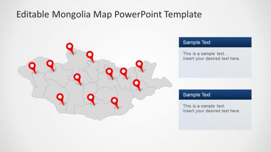 Location Pin Pointers PowerPoint